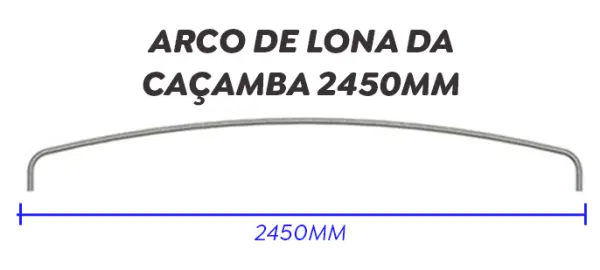Arco de lona na chapa 14 - Delgado Lonas e acessórios