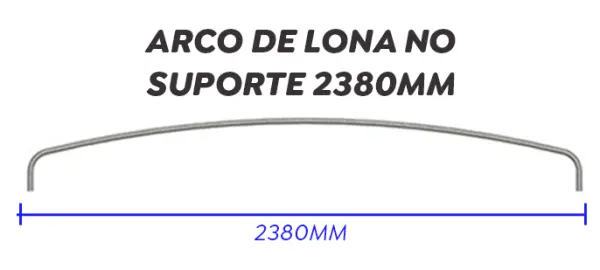 Arco de lona na chapa 14 - Delgado Lonas e acessórios
