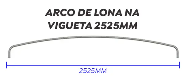 Arco de lona na chapa 14 - Delgado Lonas e acessórios