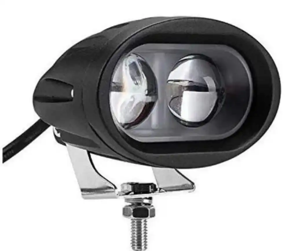 Farol auxiliar 2 Leds oval bivolt 5D especial cristal - FLX 2 L 5D - Delgado Lonas e acessórios