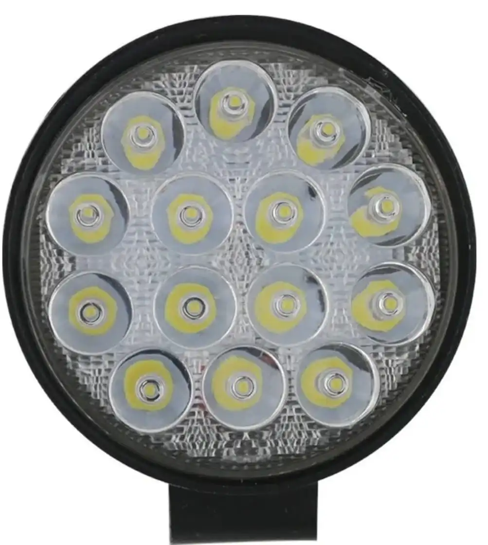 Farol auxiliar MINI redondo 14 leds bivolt - FLX 1021 - Delgado Lonas e acessórios