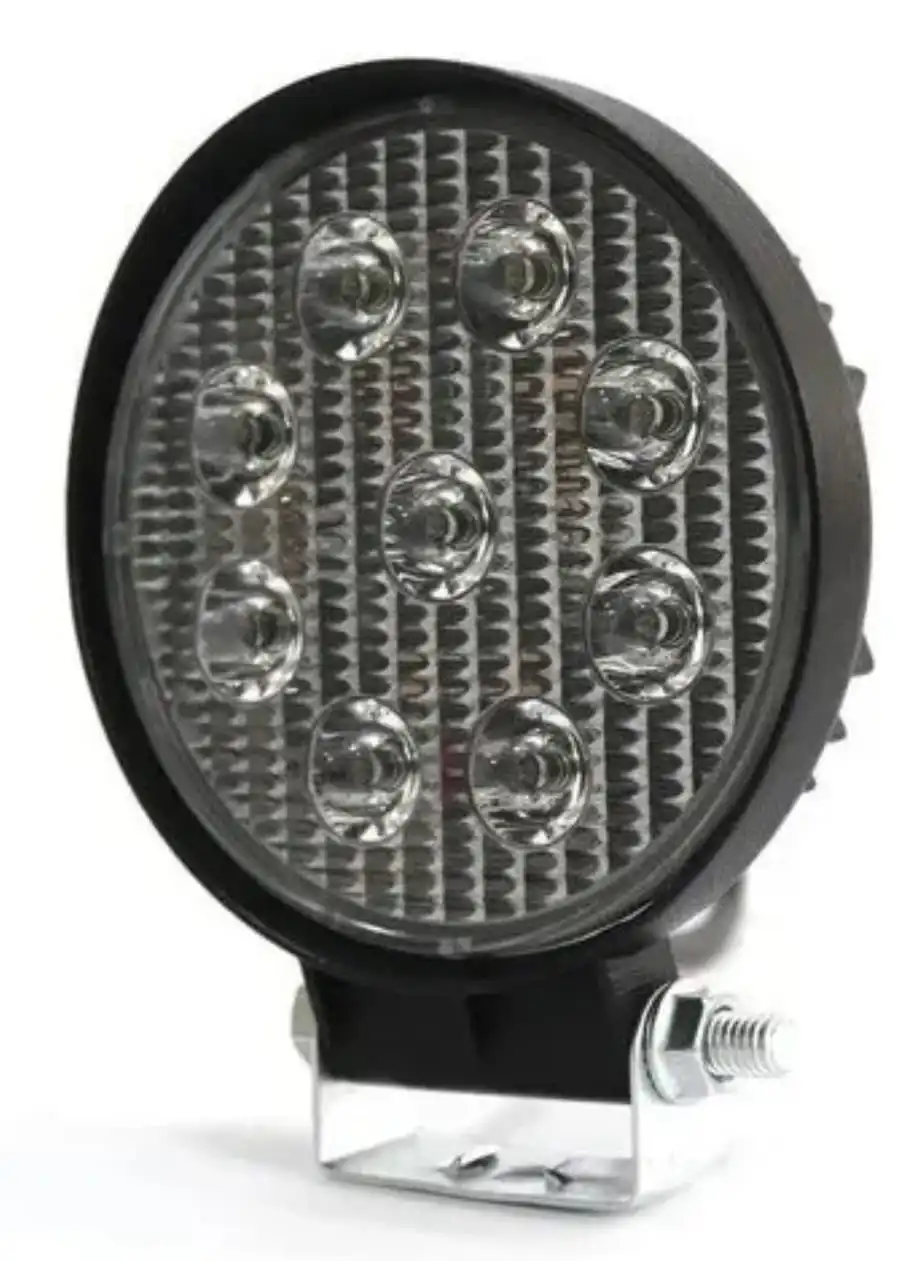 Farol Auxiliar Redondo 9 Leds bivolt - FLX 1028 - Delgado Lonas e acessórios