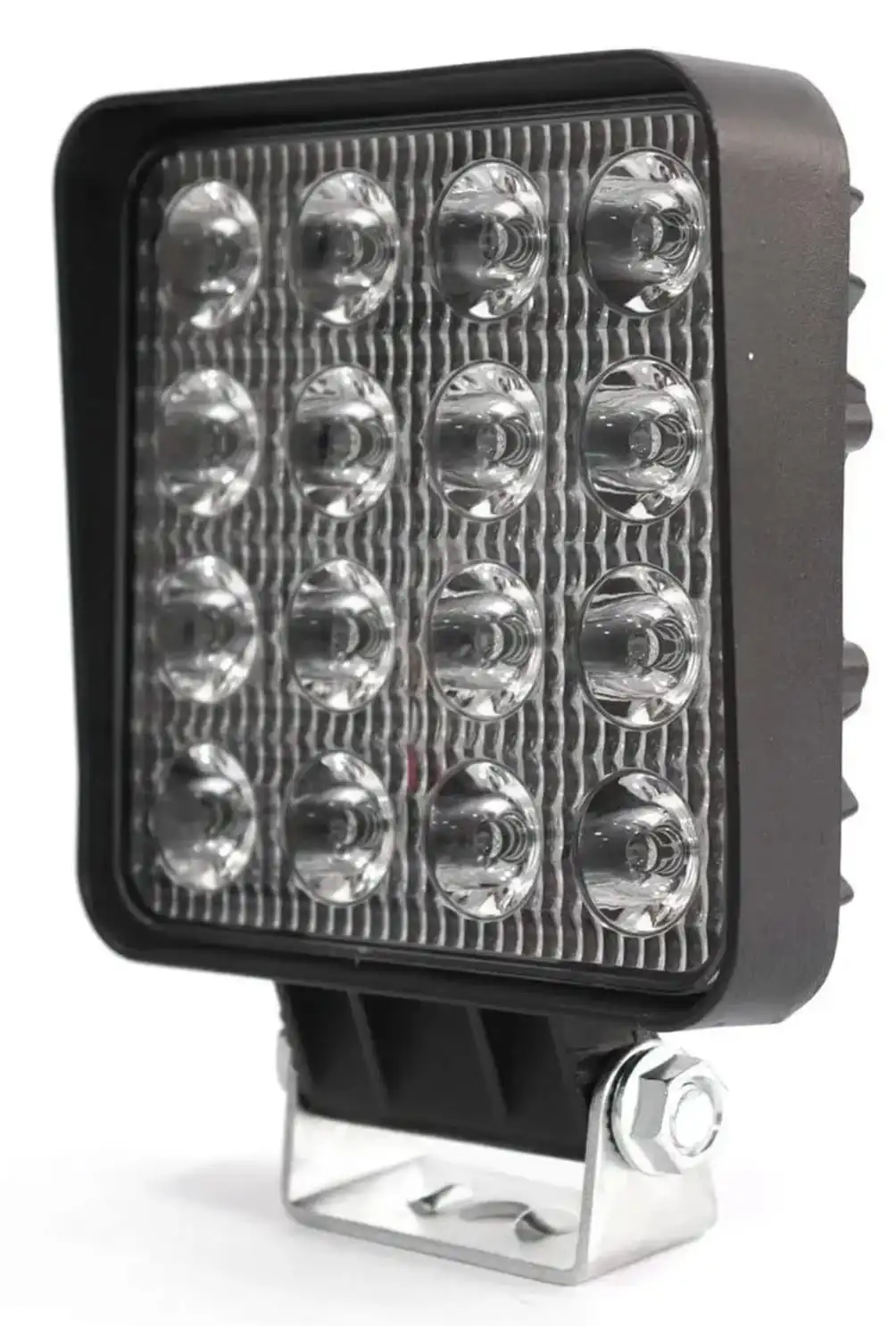 Farol Auxiliar Quadrado 16 leds bivolt - FLX 1045 - Delgado Lonas e acessórios