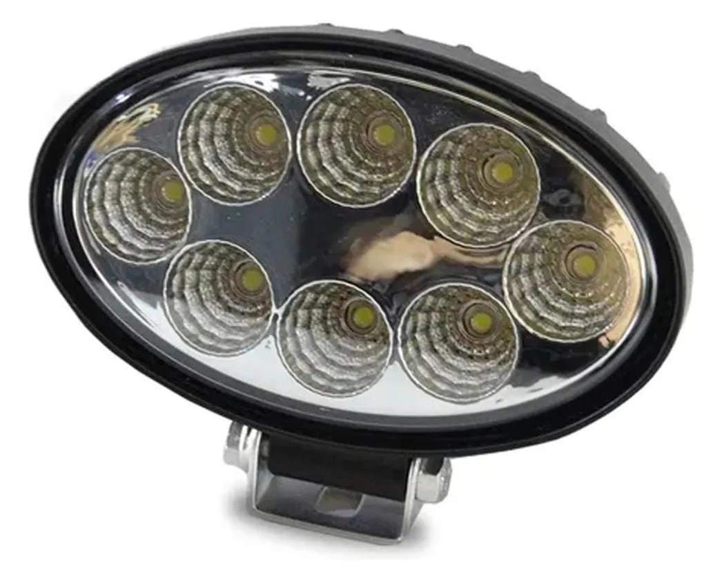 Farol Auxiliar Oval 8 Leds bivolt - FLX1020 - Delgado Lonas e acessórios