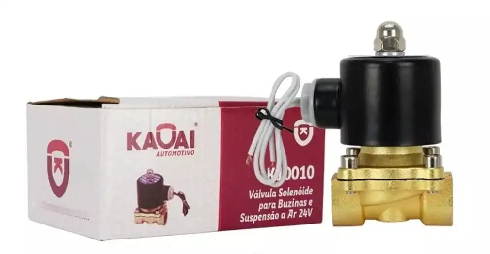 Valvula solenoide para buzina a Ar - K10009 12v, K10010 24v - Delgado Lonas e acessórios