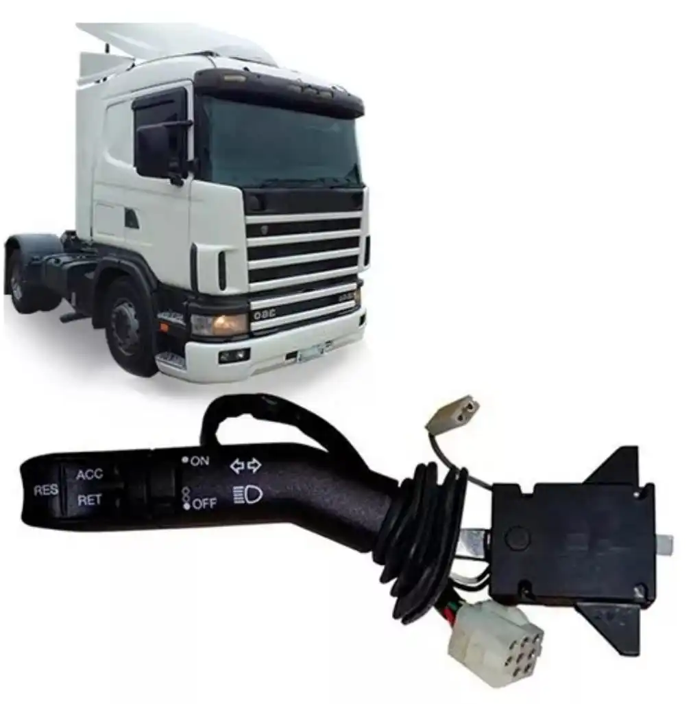 Chave De Seta  Scania com farol Alto e baixo, lampejo de farol e piloto automático  114/124 - Delgado Lonas e acessórios