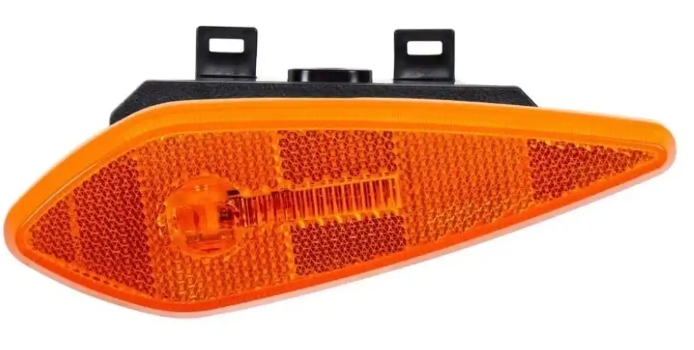 Lanterna lateral Led amarela com suporte noma titanium 24v - Delgado Lonas e acessórios