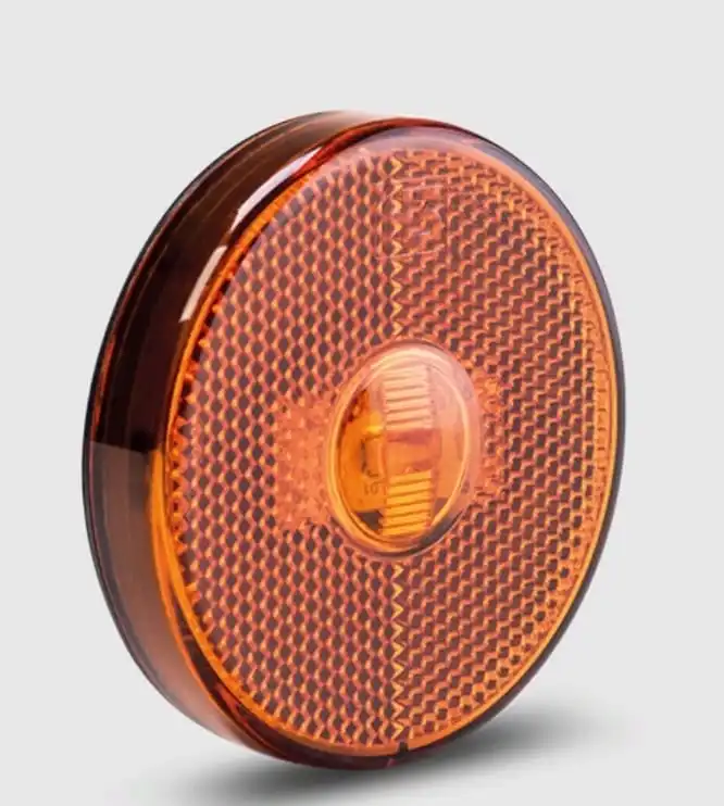 Lanterna lateral led sem suporte saída fios - lente 65MM - Delgado Lonas e acessórios