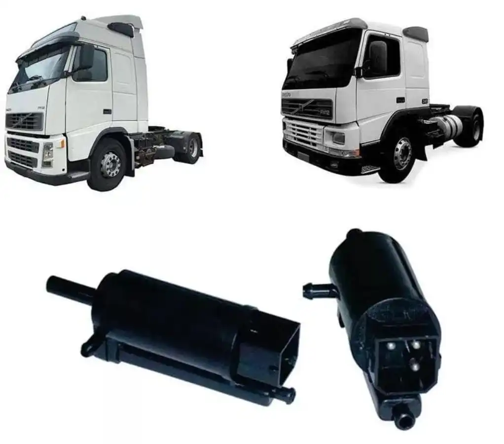 Bomba do Limpador Parabrisa 24v  Caminhao Volvo Fh Fm - Delgado Lonas e acessórios